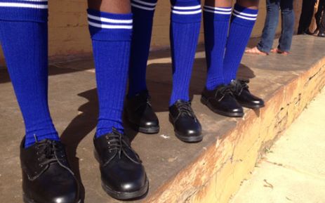 About a hundred pupils at the Tiyelelani Secondary School in Soshanguve received new uniforms as part of the Gauteng government