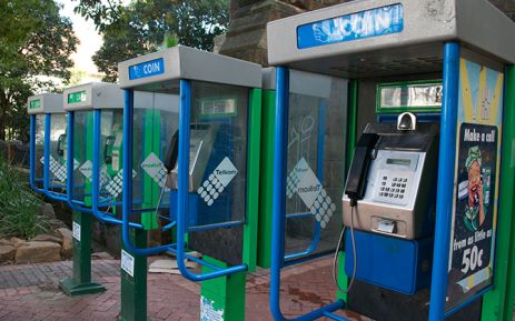 Cape Town public telephones. Picture: Calhoun Mathews/Primedia