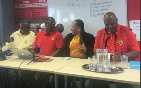 Former Cosatu general secretary Zwelinzima Vavi briefed the media about the status of the new labour organisation. Picture: Clement Manyathela/EWN.