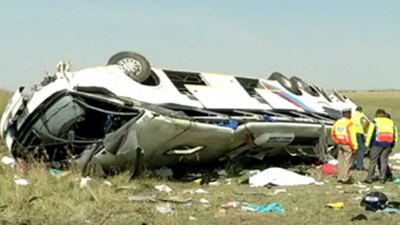 Local authorities were on the scene to probe the cause of the crash.