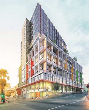 An artist’s impression of the high-rise building that will be built on the corner of Rose and Strand streets in Cape Town Picture: Courtesy of Pam Golding properties