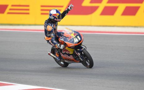 Brad Binder has been crowned the new Moto3 World Champion. Picture: @MotoGP