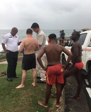 The two lifeguards who saved a holiday maker. (IPSS Medical Rescue)