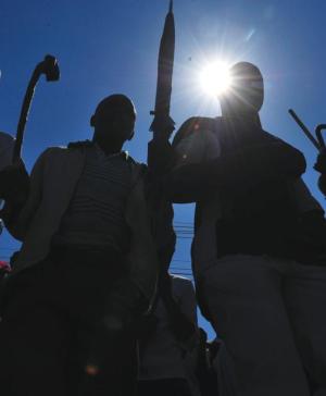 Striking Lonmin workers  (File, Lucky Nxumalo, Beeld)