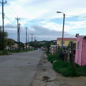 A street in Mzamomhle, Gonubie, near East London, where residents have been without electricity for weeks. Photo: Buziwe Nocuze, GroundUp 