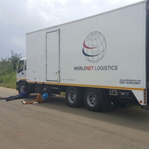 Two of the men arrested after the truck heist in Boksburg. (Supplied)