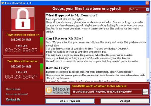 腾讯反病毒实验室发现“冒牌Wannacry”就将收款地址修改为了18ucAGbkgCkU61F6yPMD19dZRUBBHyDGRV。