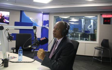 Johannesburg Mayor Herman Mashaba during an interview on Talk Radio 702. Picture: Refilwe Pitjeng/EWN.