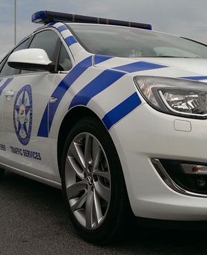 Traffic officer vehicle. (Duncan Alfreds, News24)