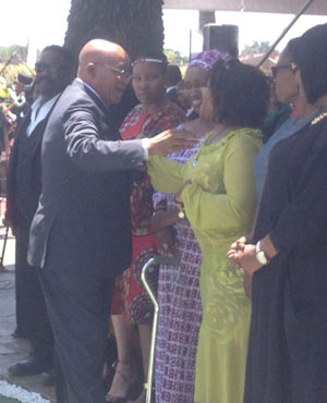 Members of the Tambo family in Wattville and President Jacob Zuma laid a wreath at the former ANC President